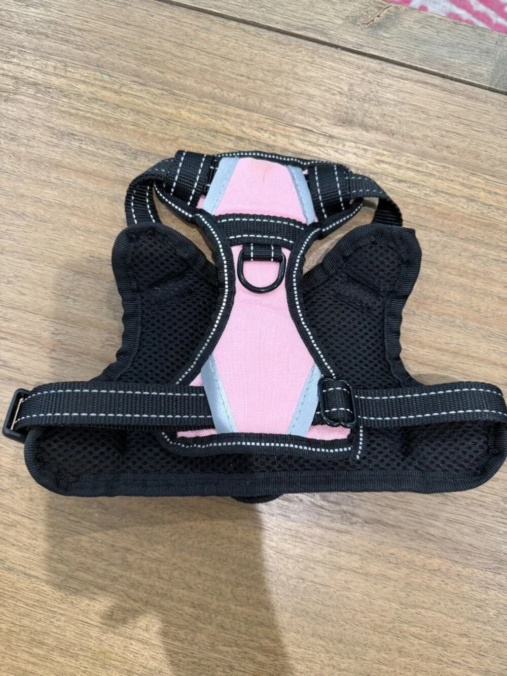 Pink Reflective Small Dog Harness Breathable Mesh No Pull Adjustable Up to 23 lb
